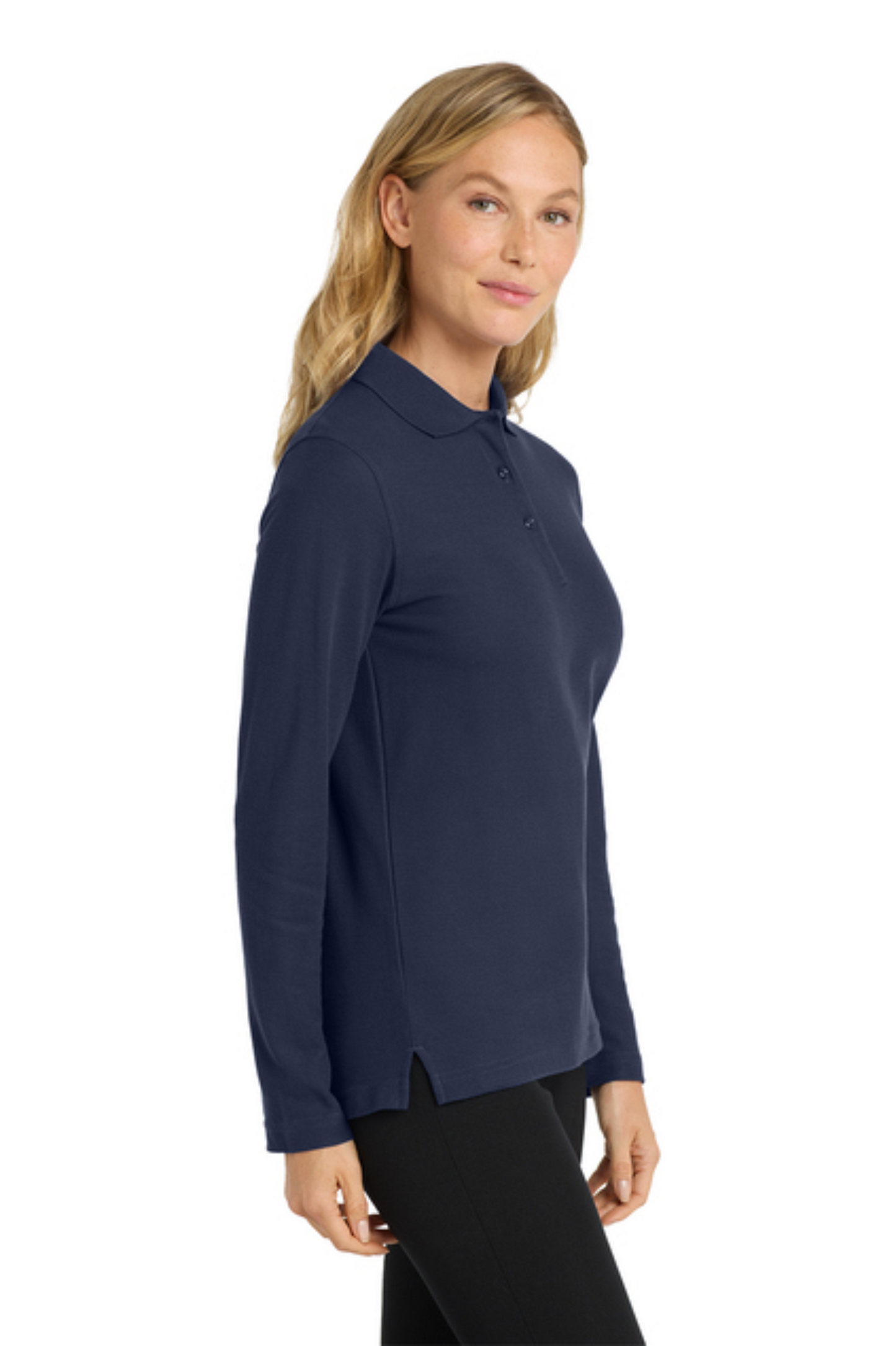 Port Authority® Women's Silk Touch™ Long Sleeve Polo