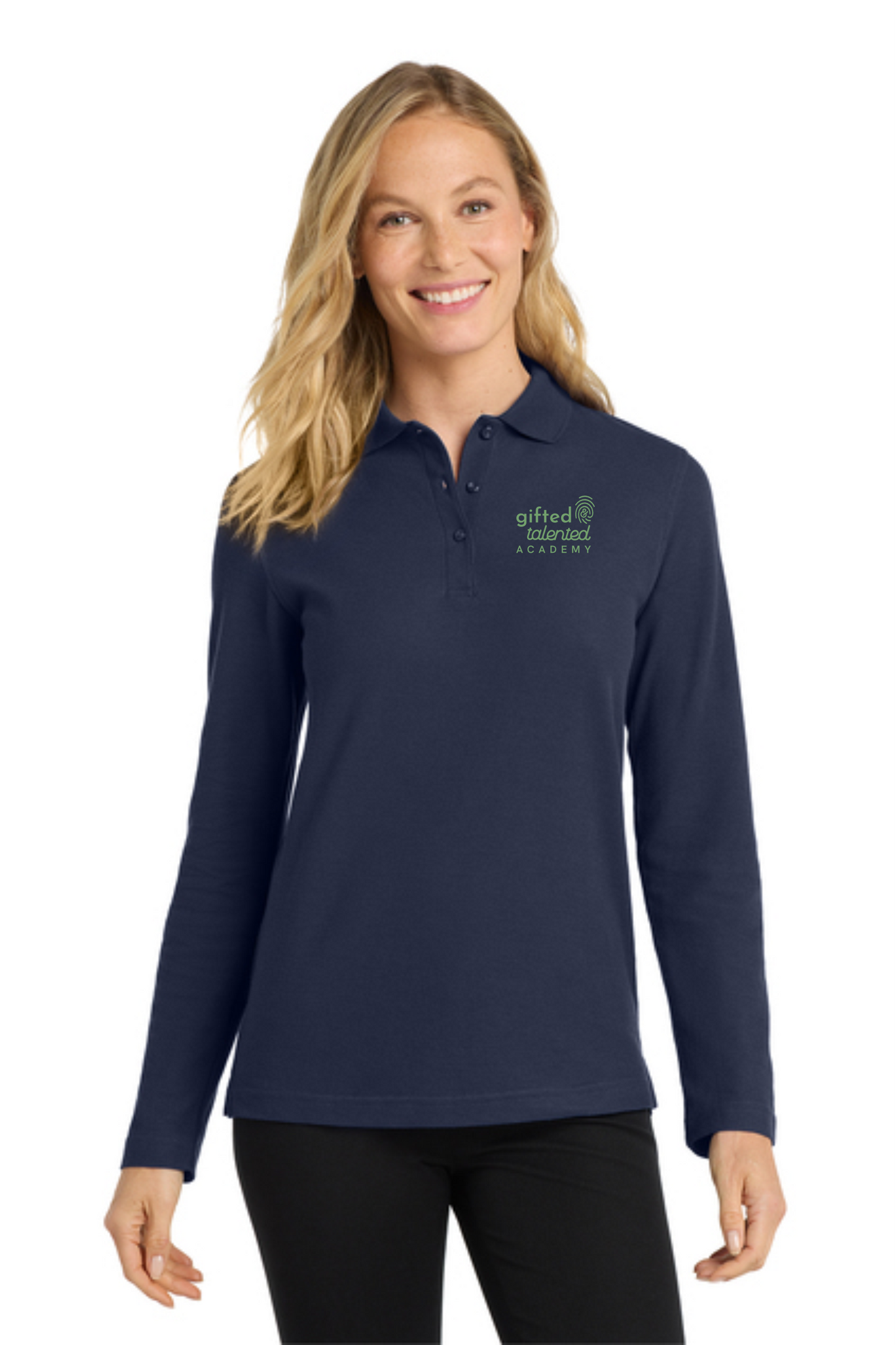 Port Authority® Women's Silk Touch™ Long Sleeve Polo