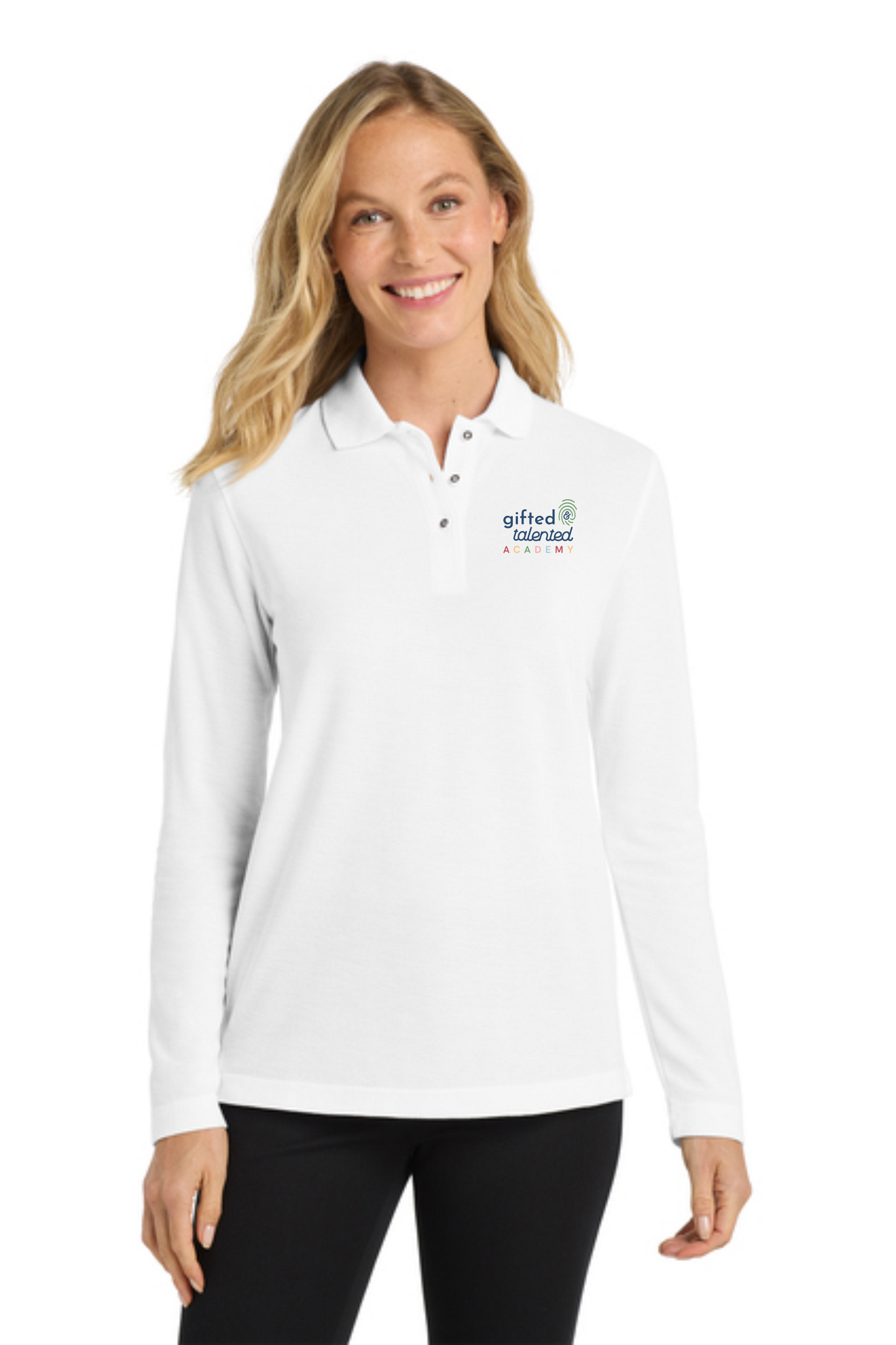 Port Authority® Women's Silk Touch™ Long Sleeve Polo